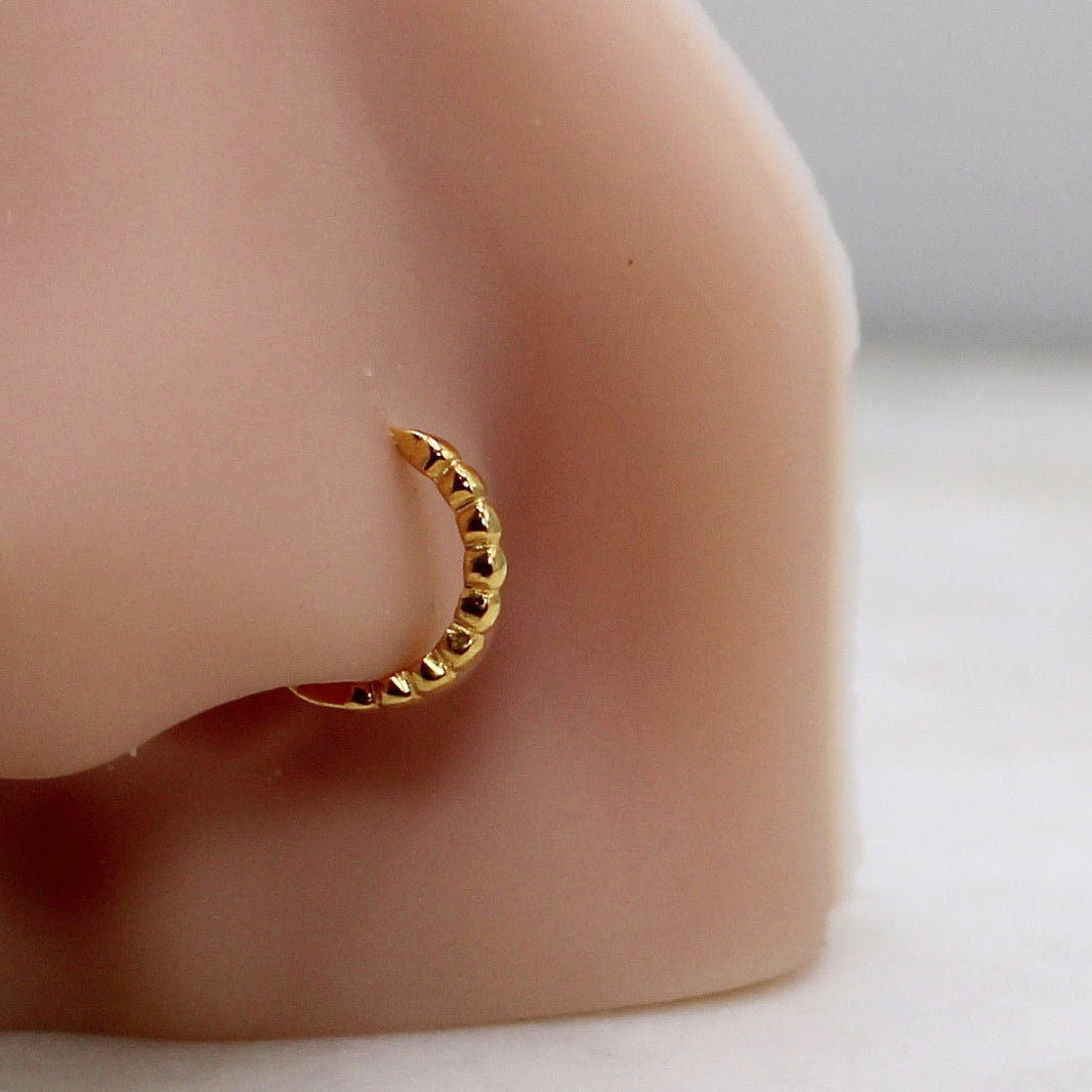8mm Round Detail Hoop