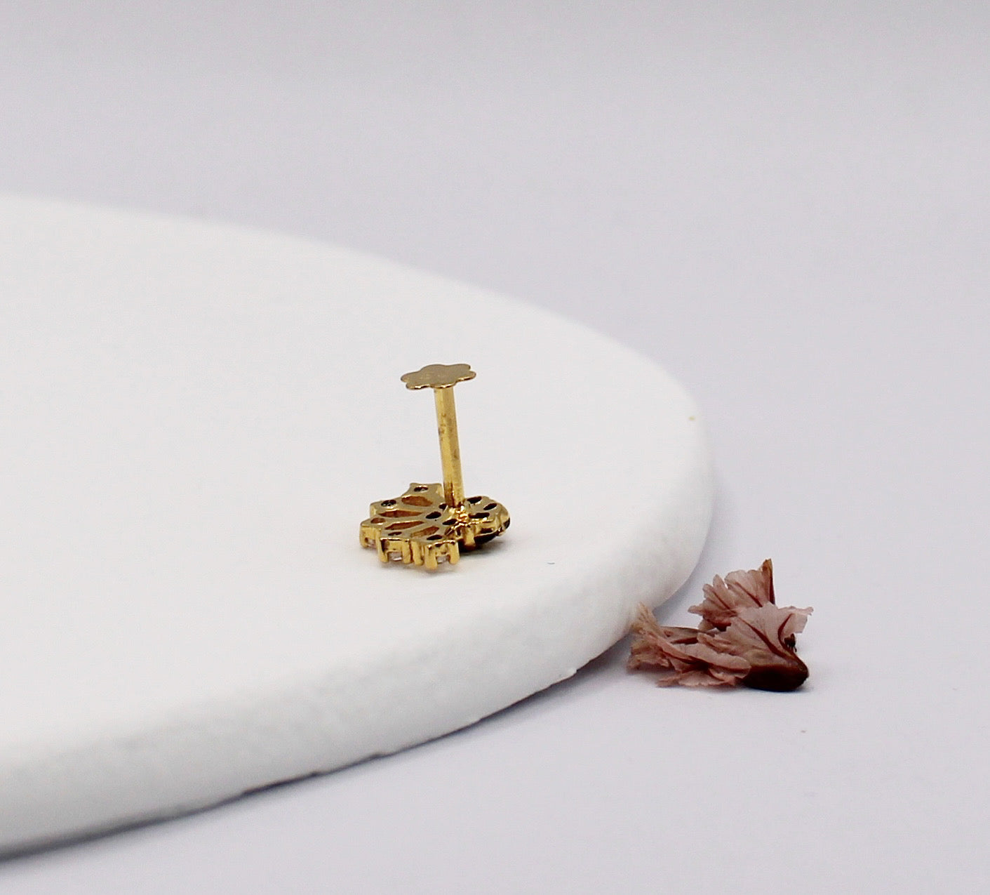 Black Crescent Stud