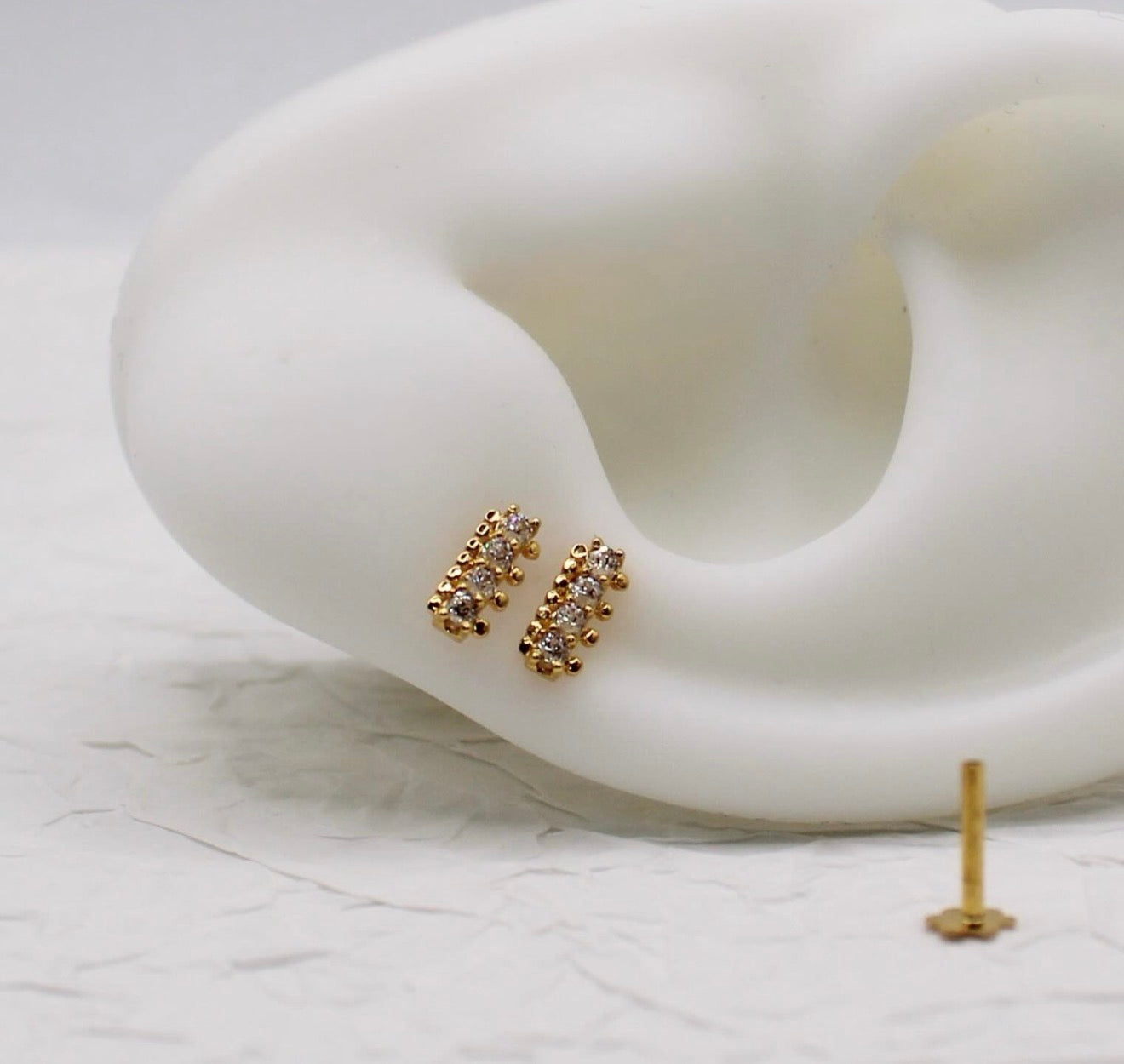 Mini Detailed Stud | single piece
