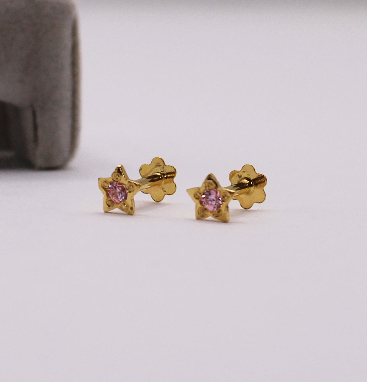 Baby Pink Star Studs