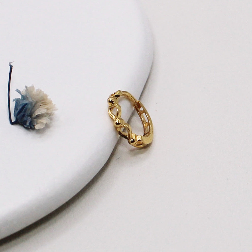 7mm Teardrop Detail Hoop