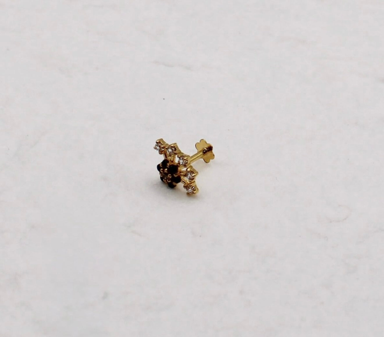 Black Crescent Stud