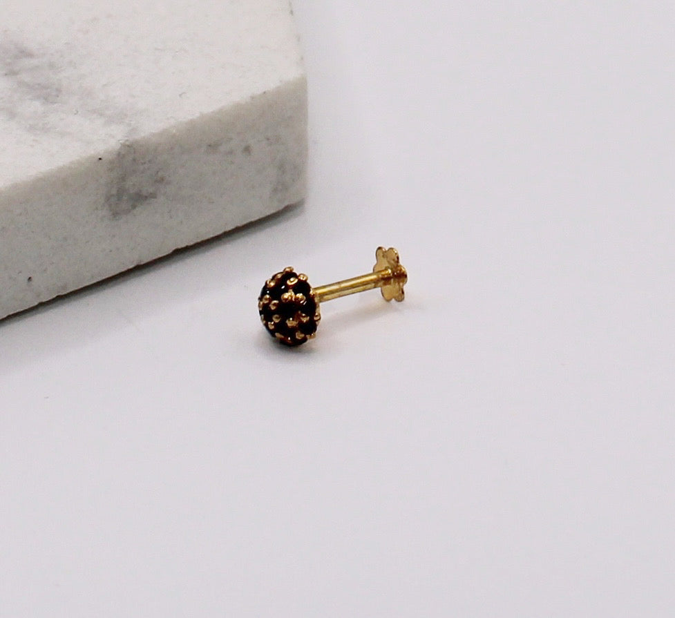 Black Mini Dome Stud