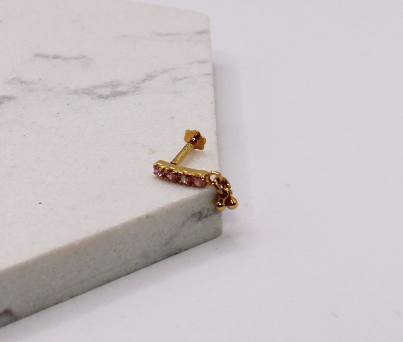 Baby Pink Long Stud