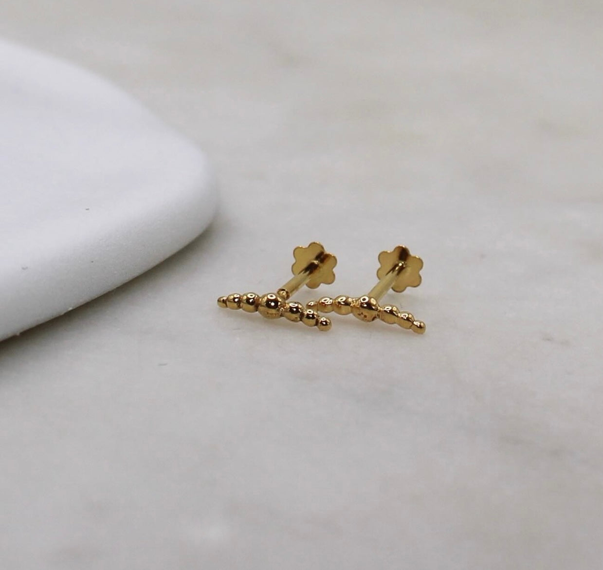 9mm Croissant Studs
