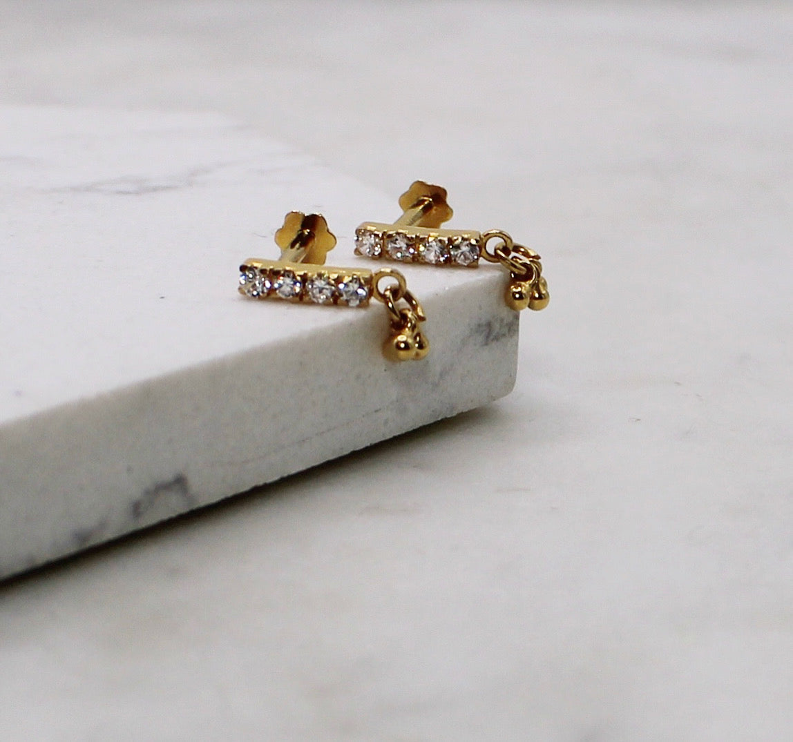 Clear Long Studs