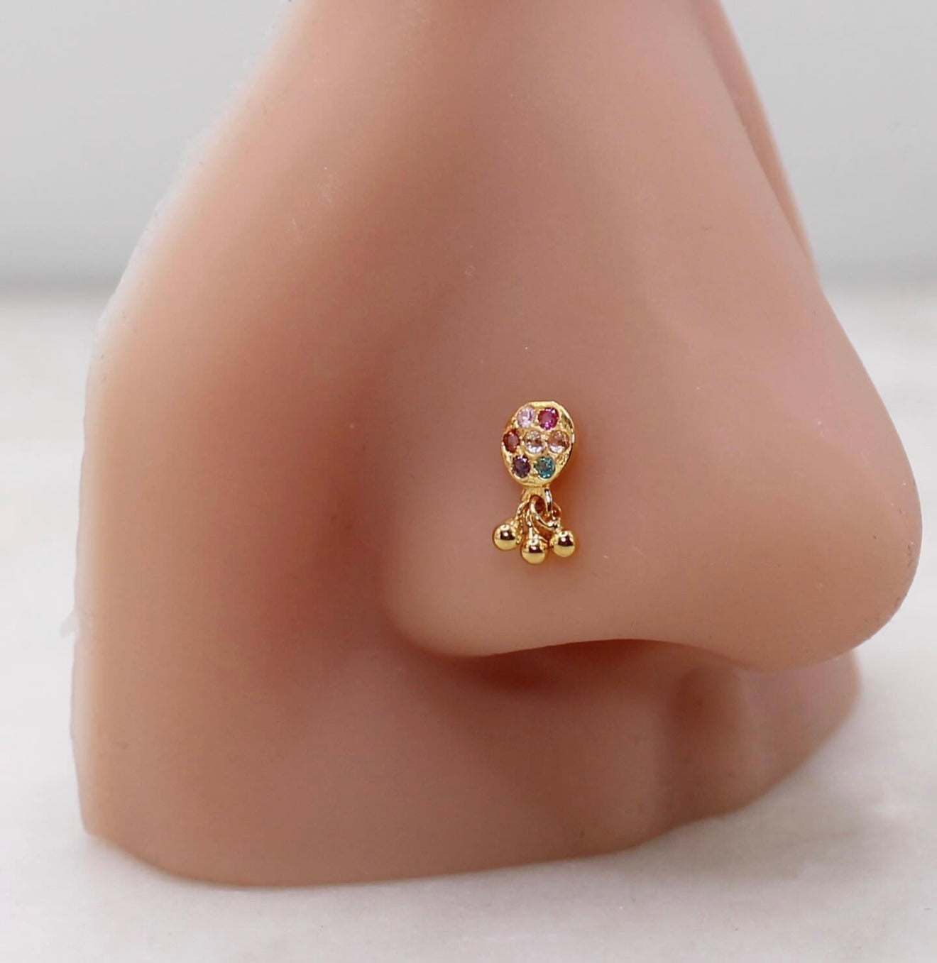 Dangly Multicoloured Stud