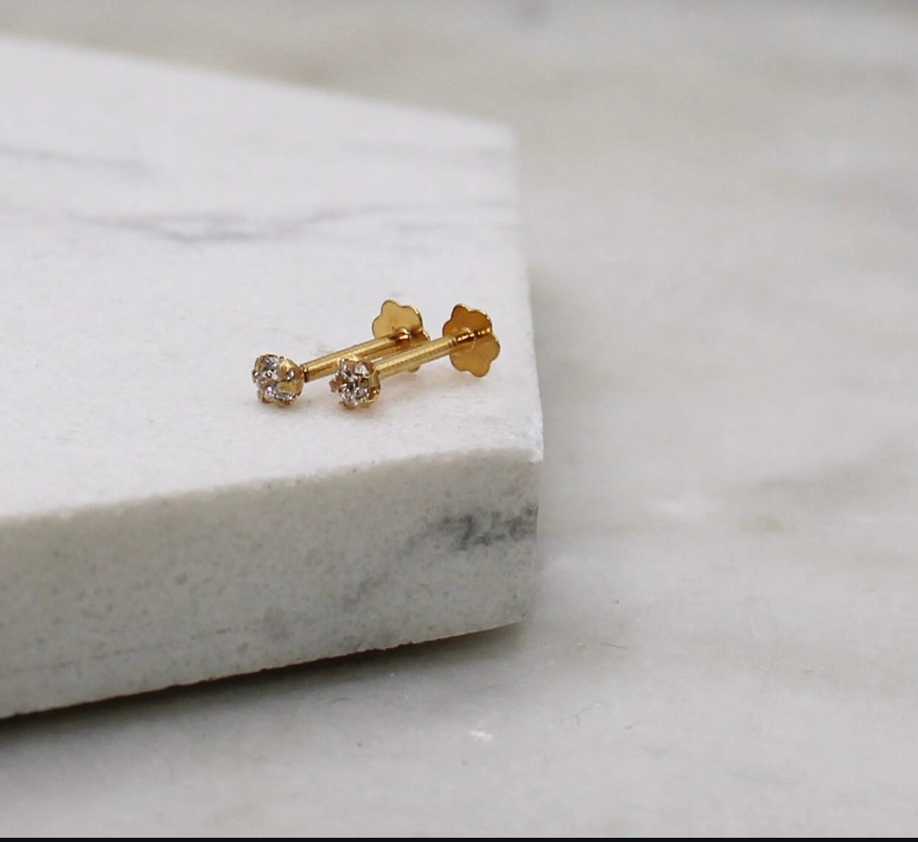 2.5mm Cubic Zirconia Studs