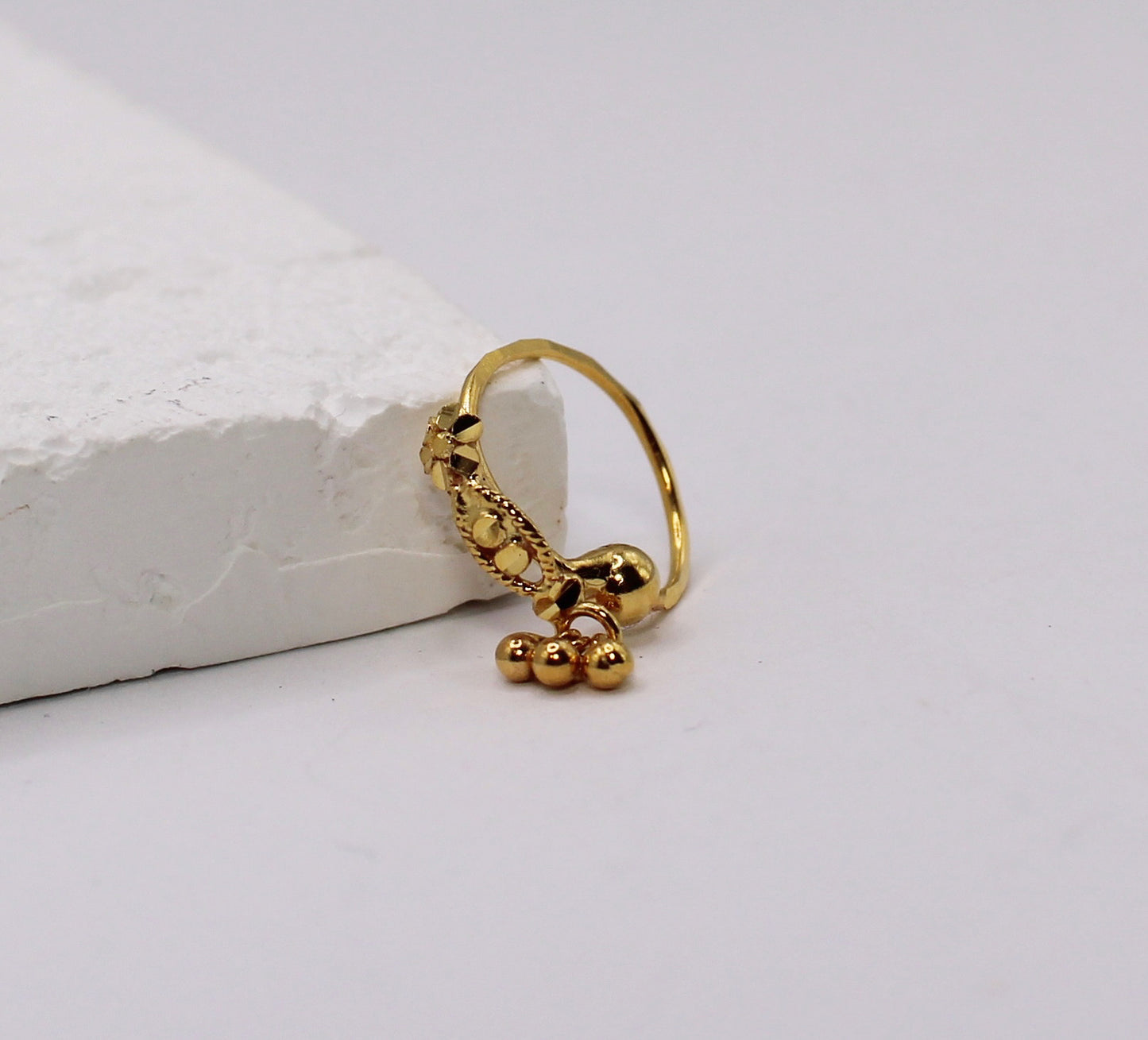 Gold Detailed Hoop