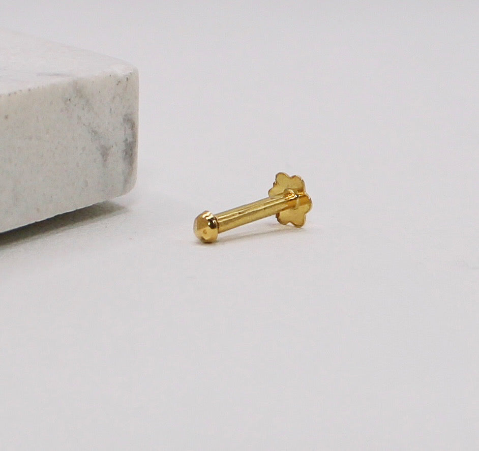 18carat Tiny 1mm Diamond-cut Stud