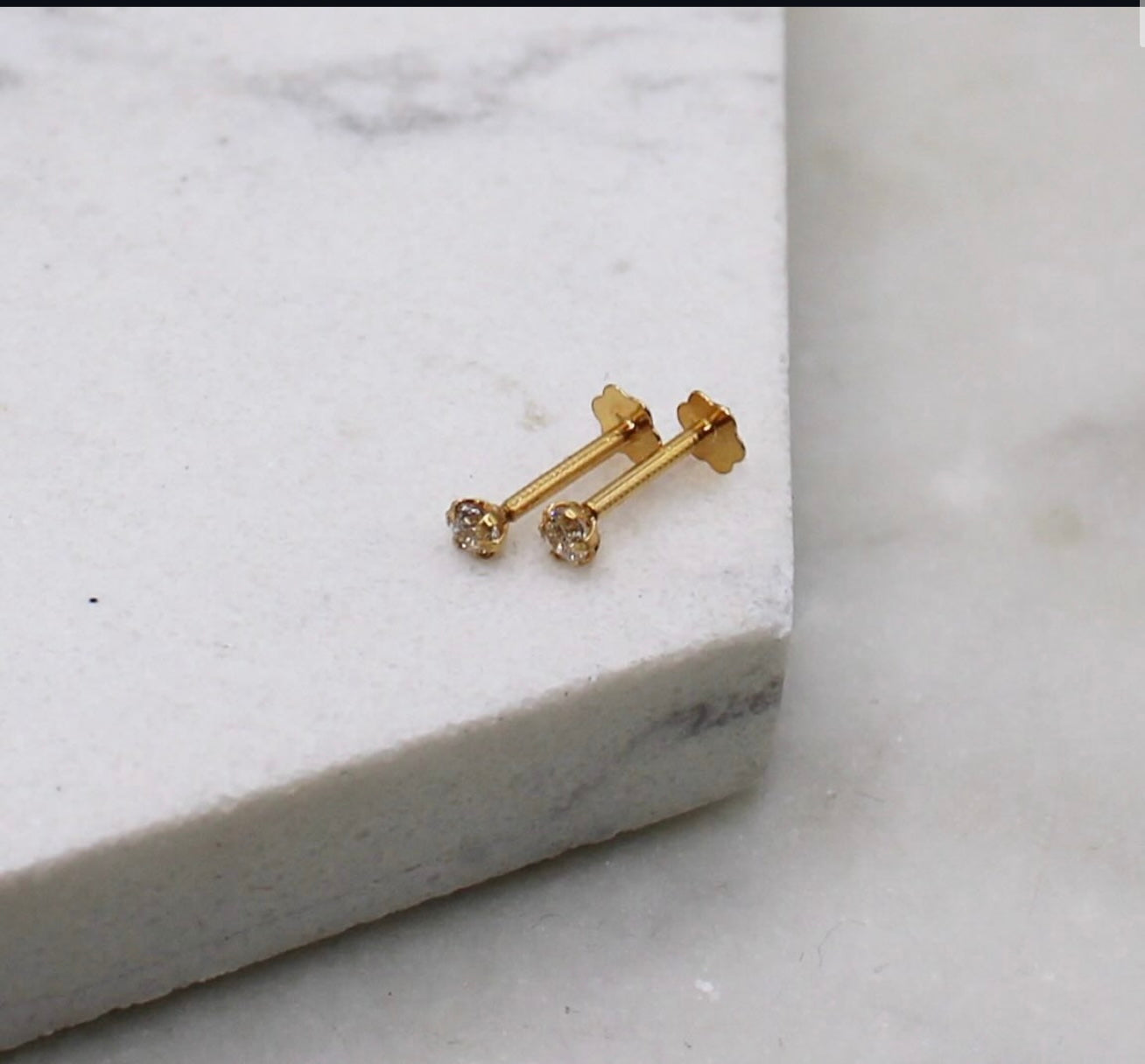 2.5mm Cubic Zirconia Studs