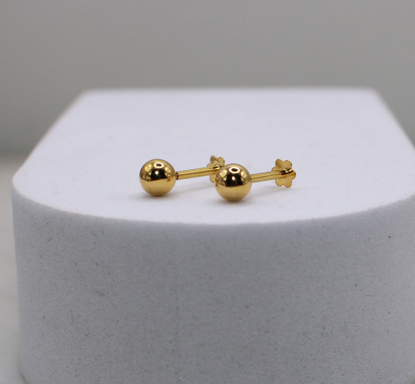 4mm 14carat Ball Studs