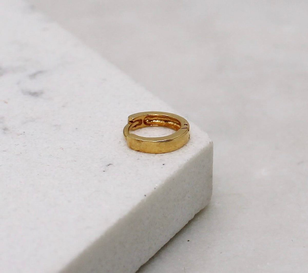 Plain Gold Hoop | 7mm