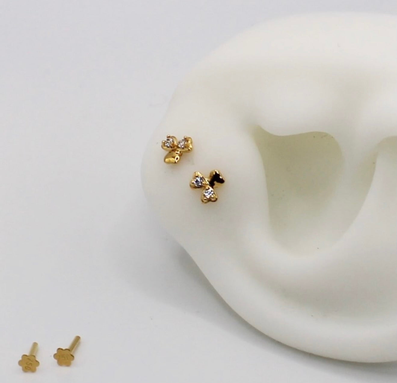 Triple Heart Stud | Single Piece