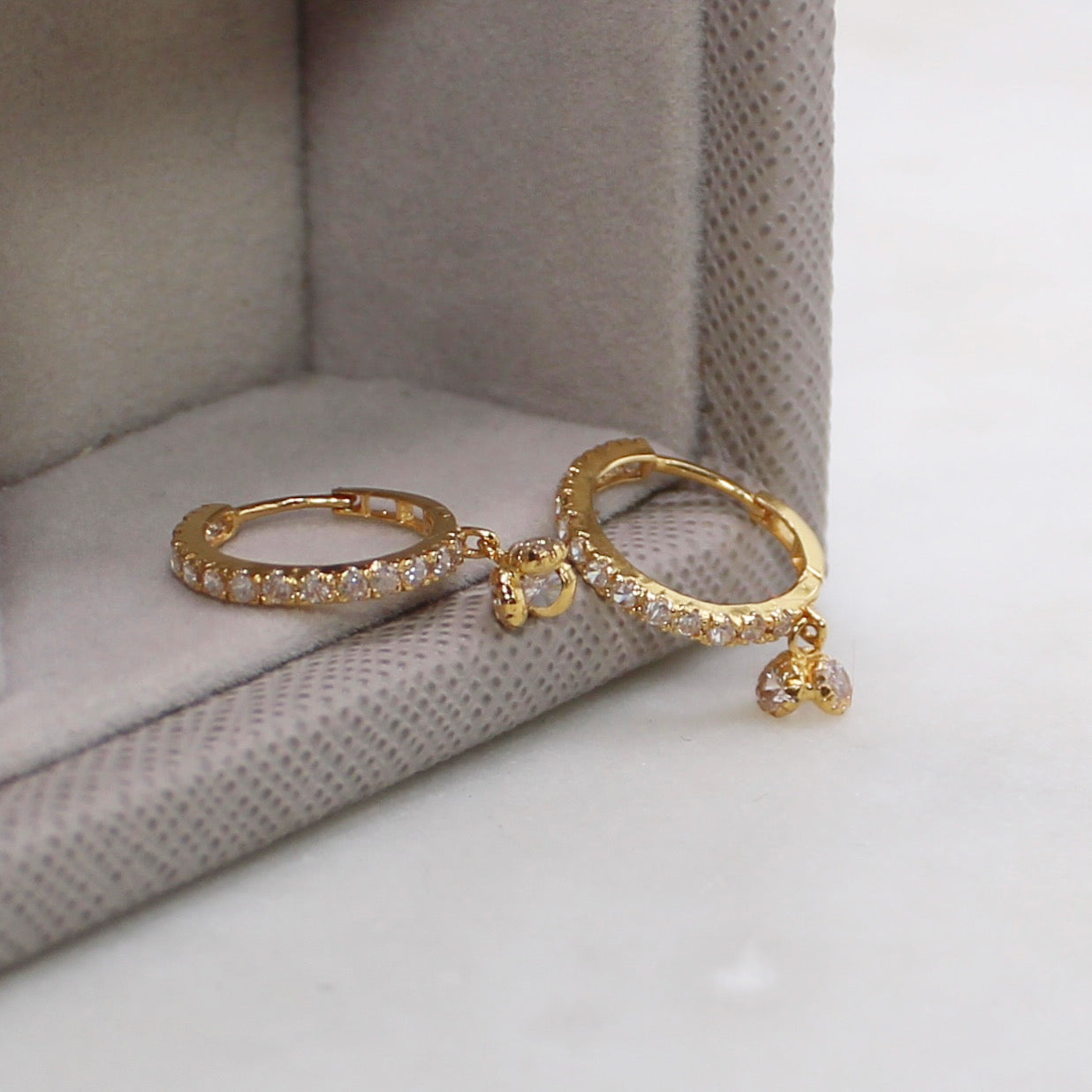 Mini Stone Jumka Hoops