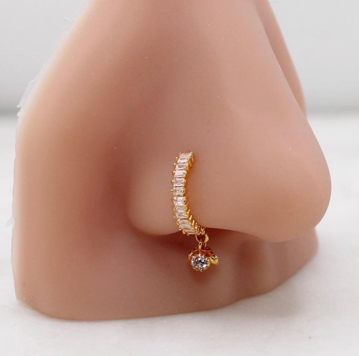 Cluster Dangly Hoop