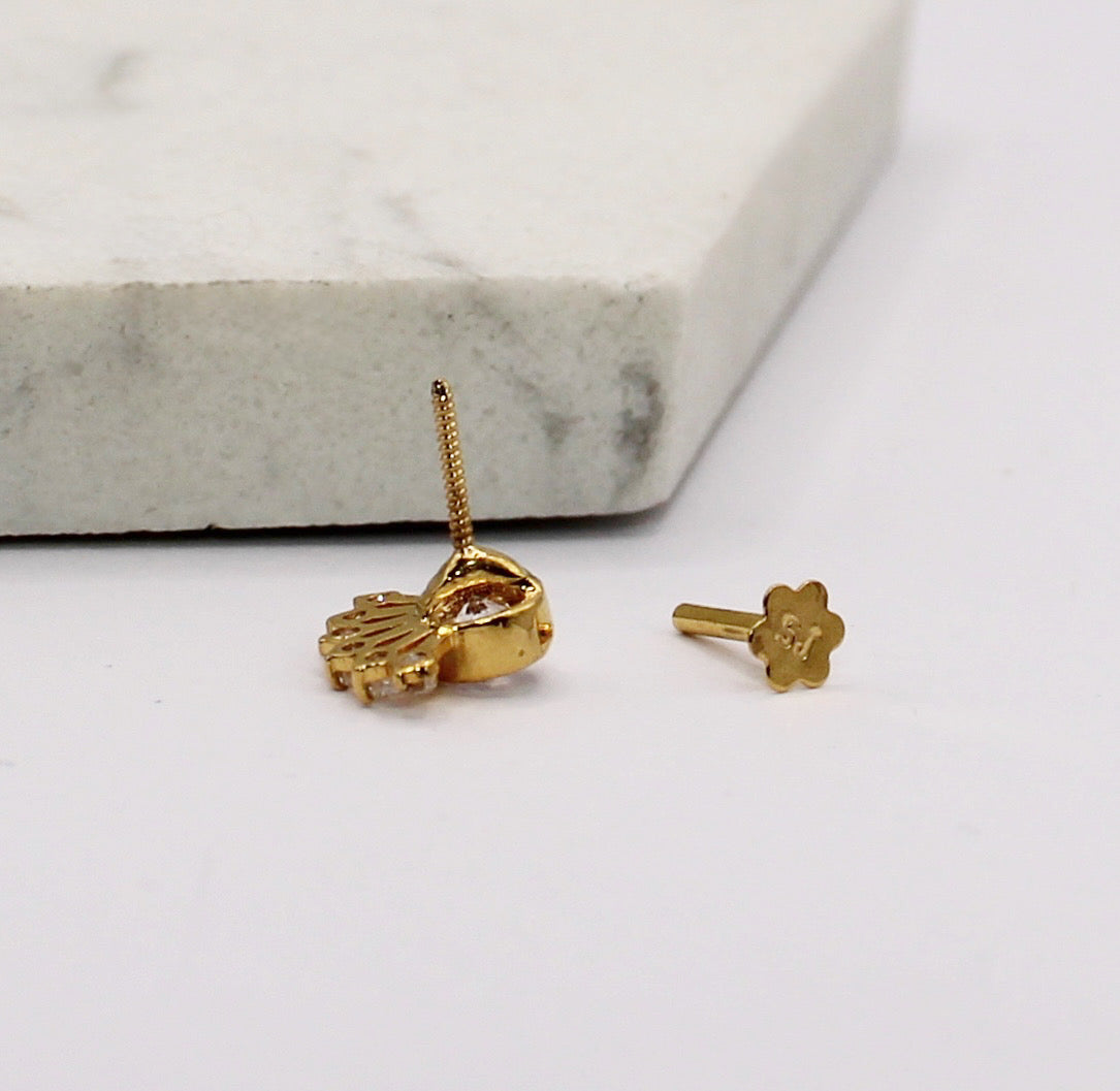 Cluster Crescent Stud | single piece