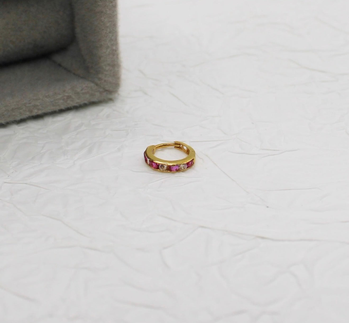 Pink Chanel Hoop | 6mm