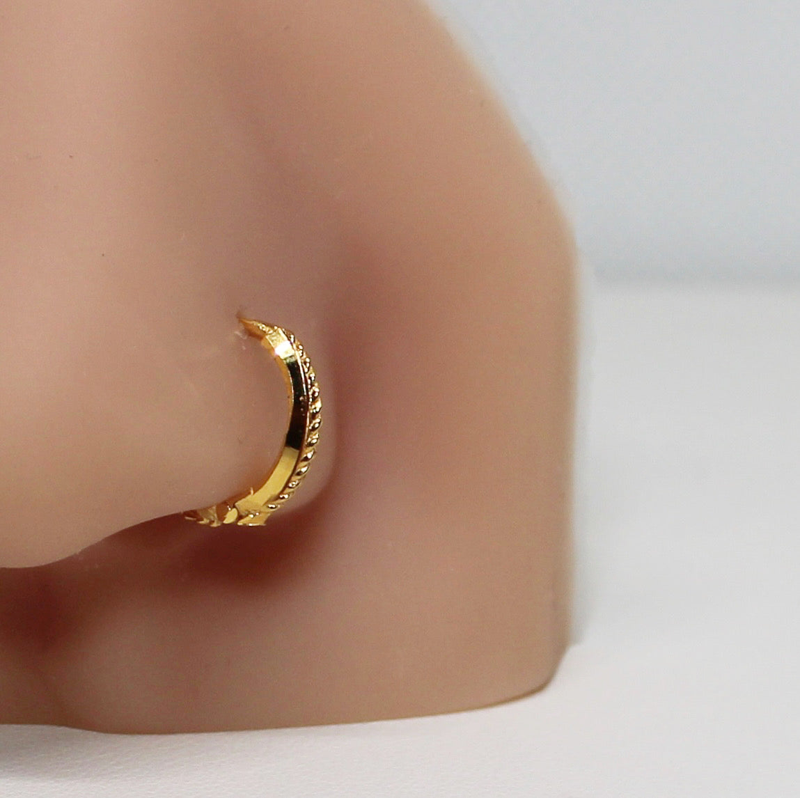Gold Twist-Detail Hoop