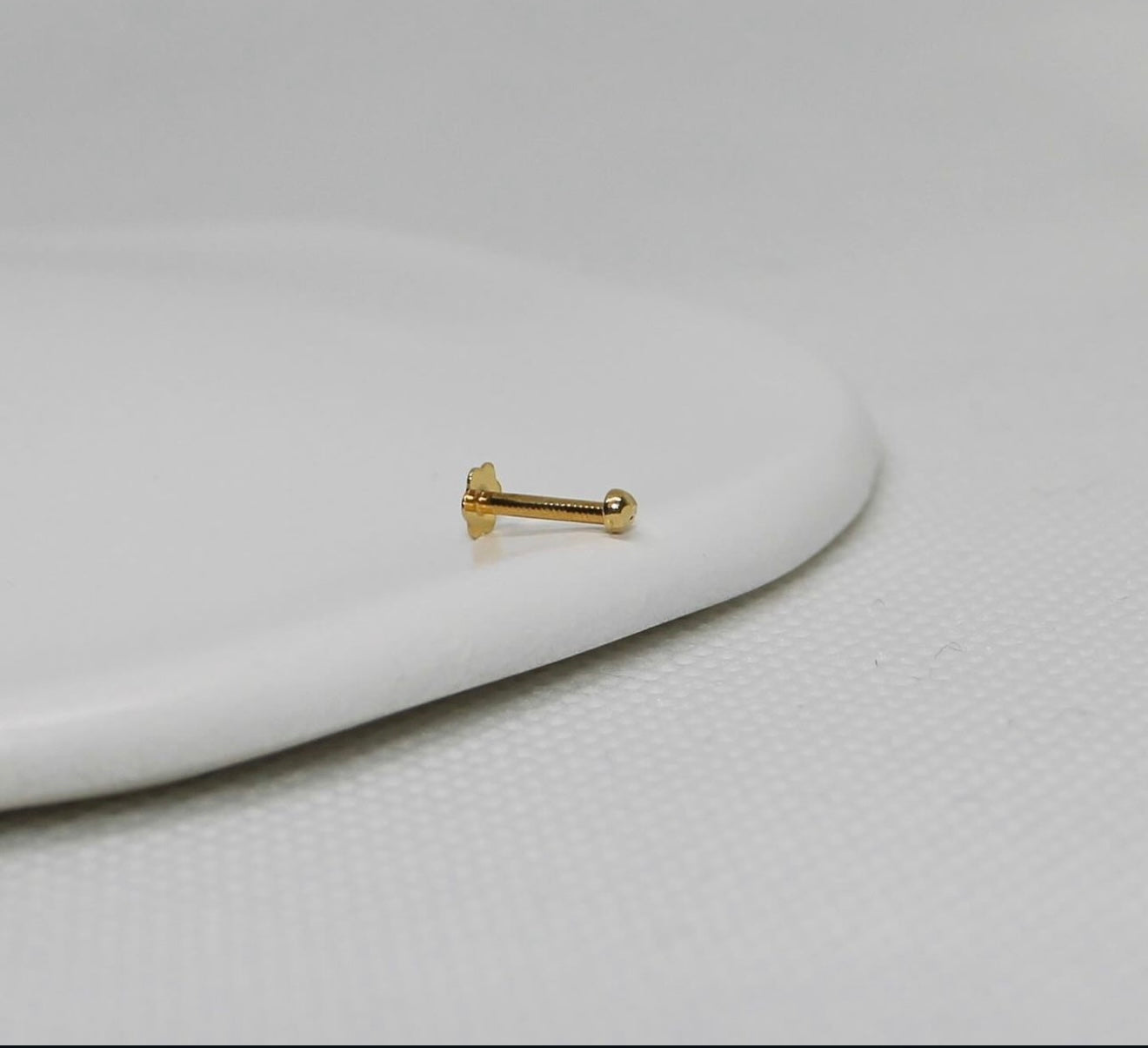 Tiny 1mm Diamond Cut Stud