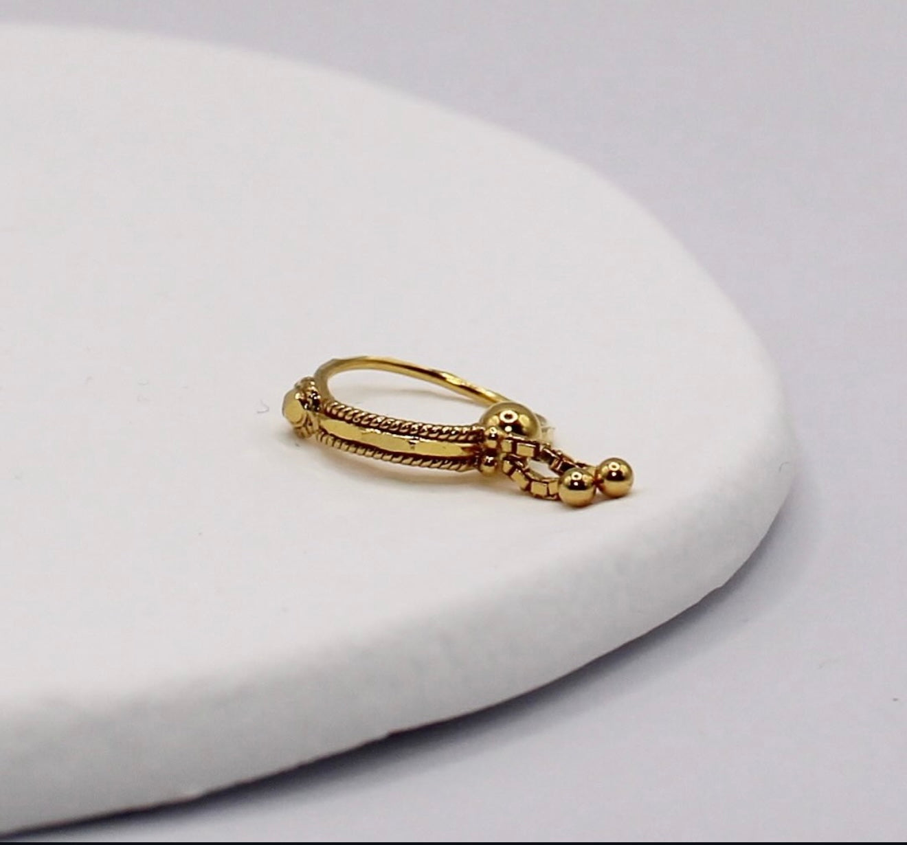 Shiny Chain Hoop