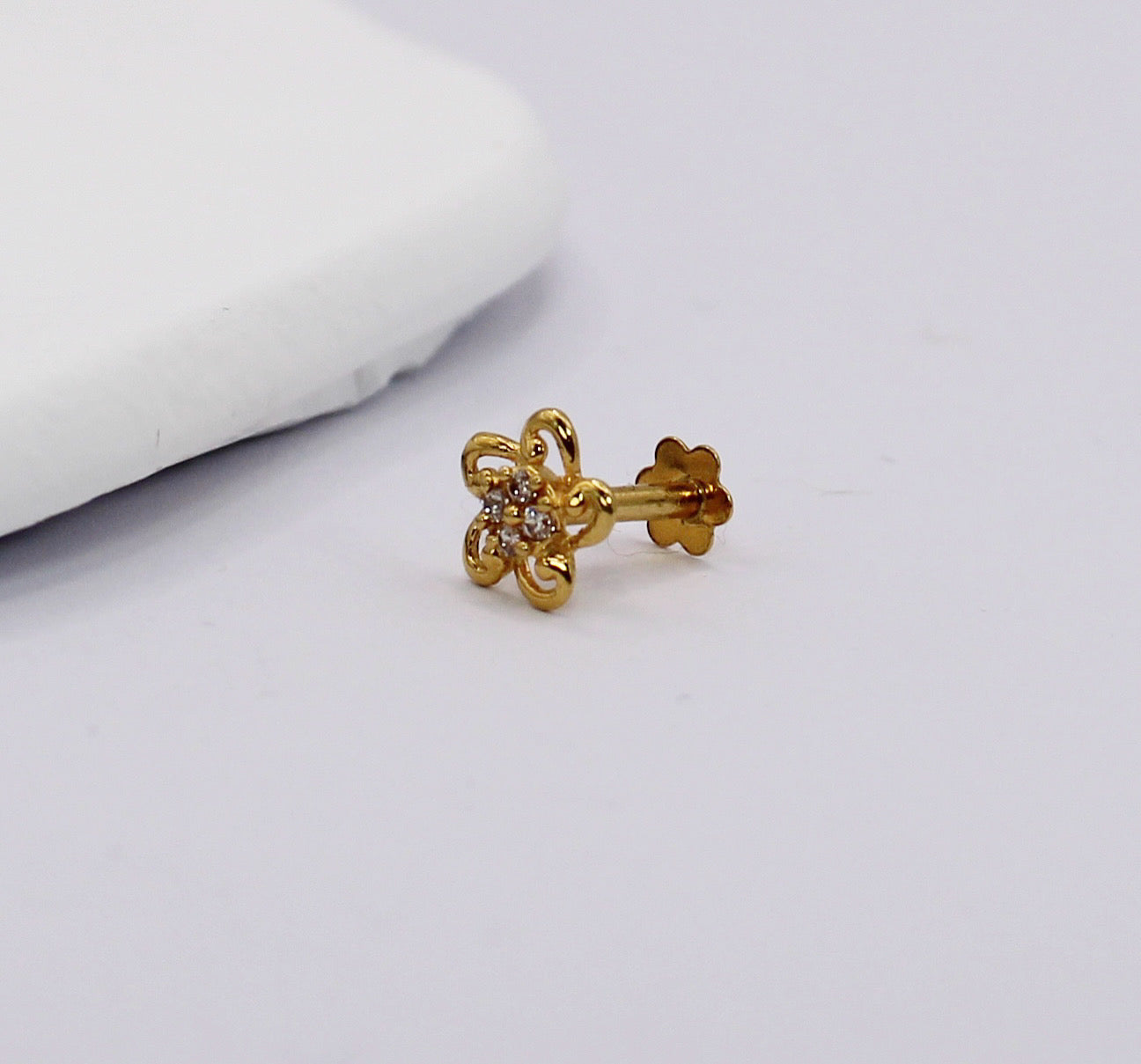 Twist Flower Stud
