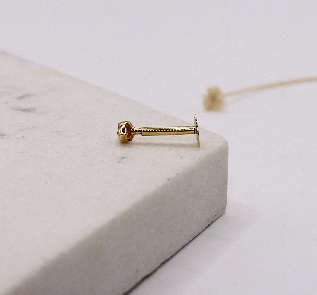Tiny Eye Shape Stud