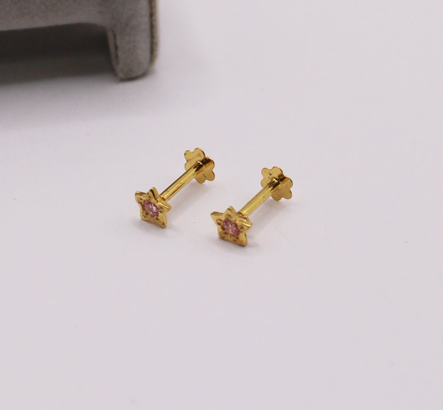 Baby Pink Star Studs