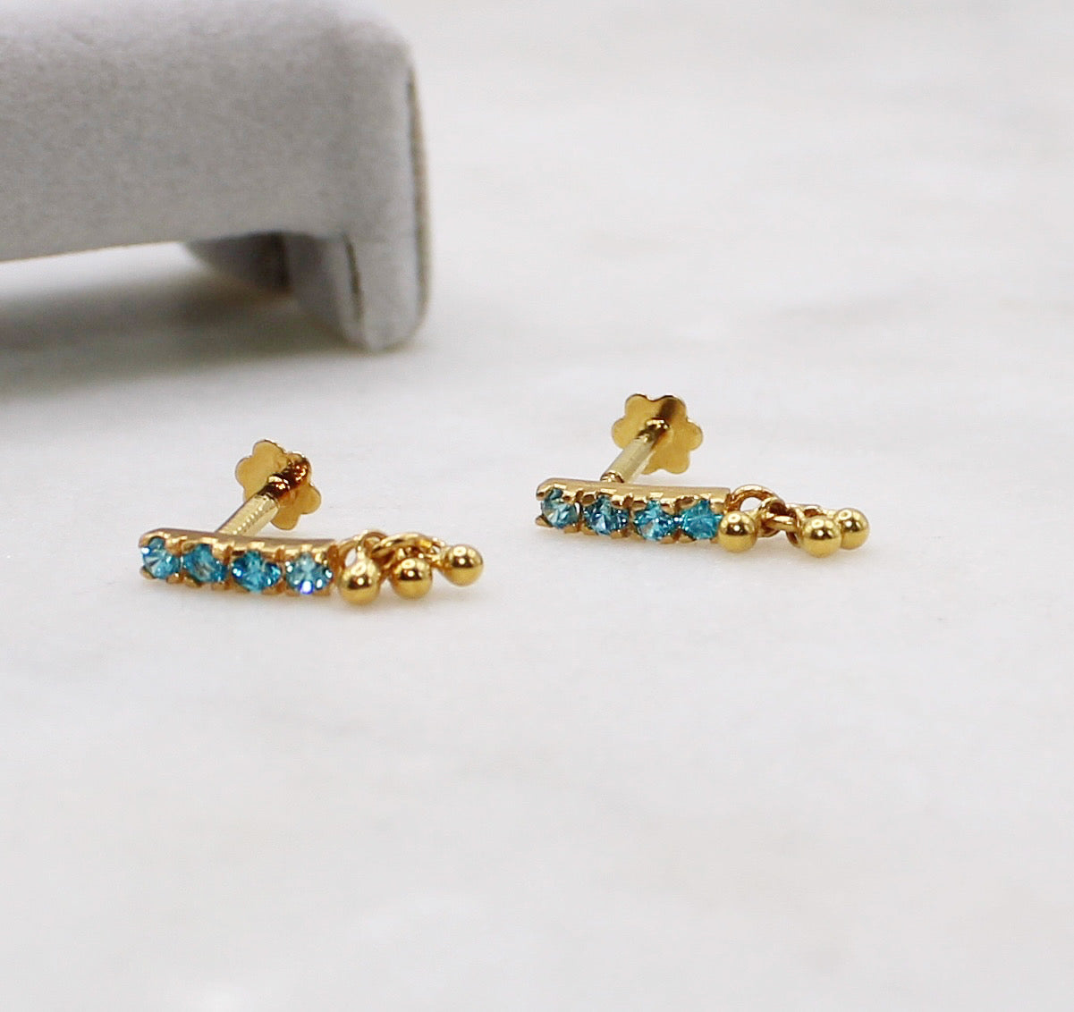 Piercing Blue Studs