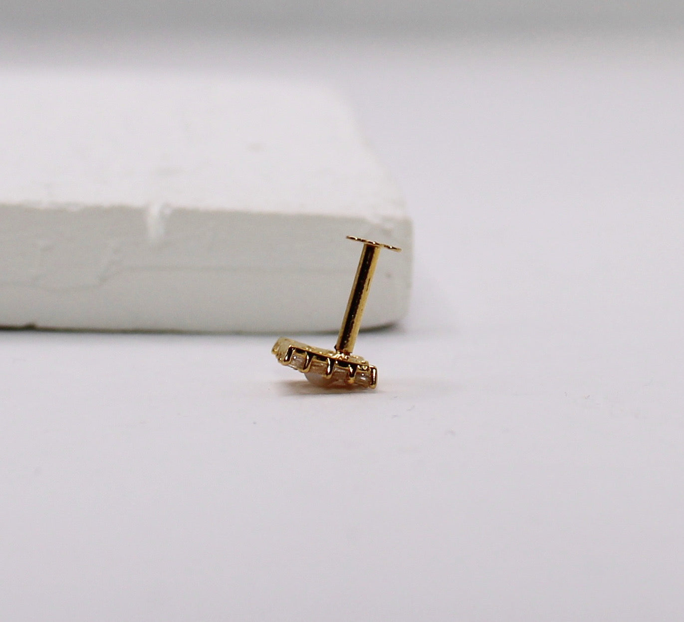 Square Pearl Stud