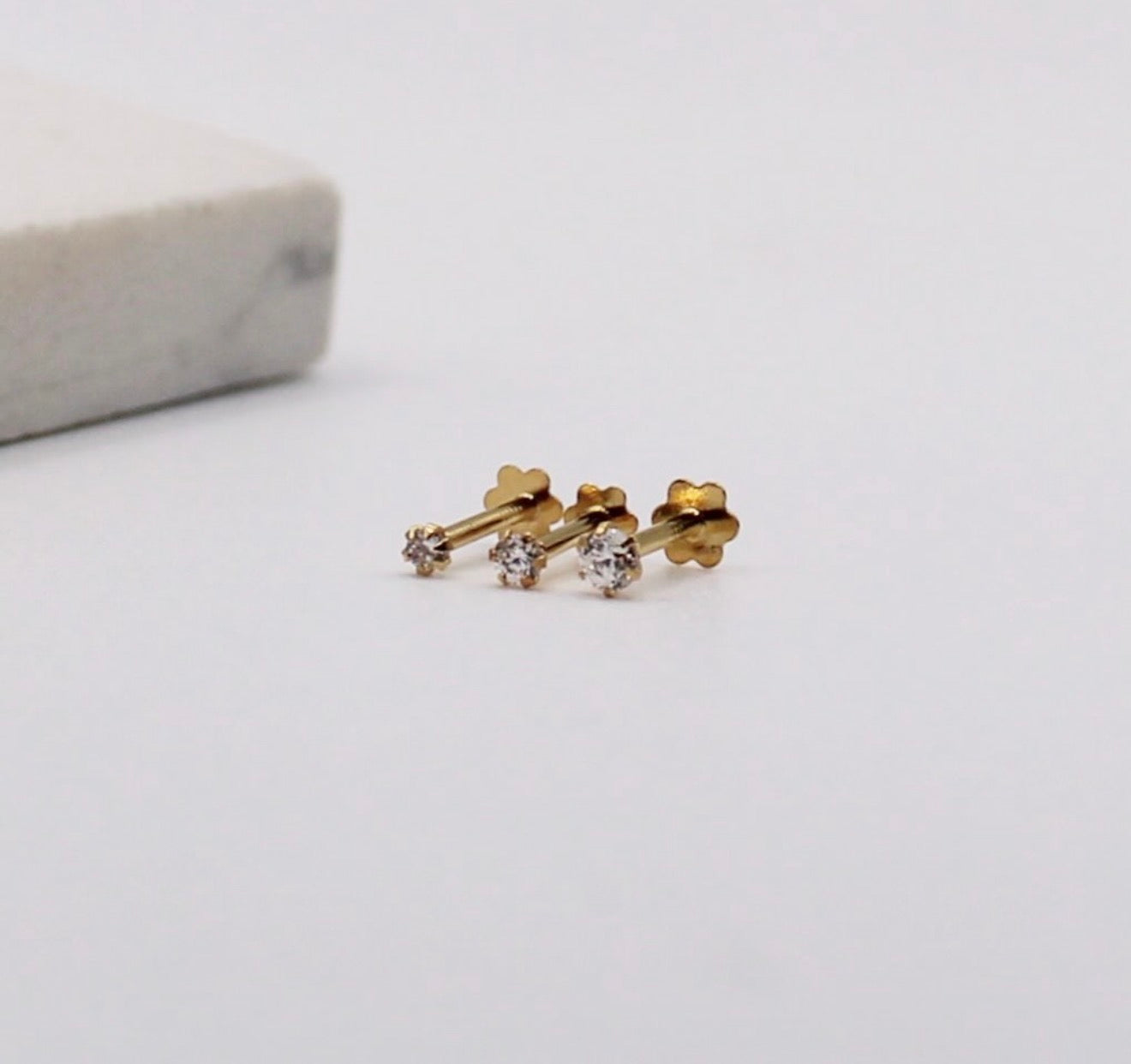 Tiny Cubic Zirconia Stud