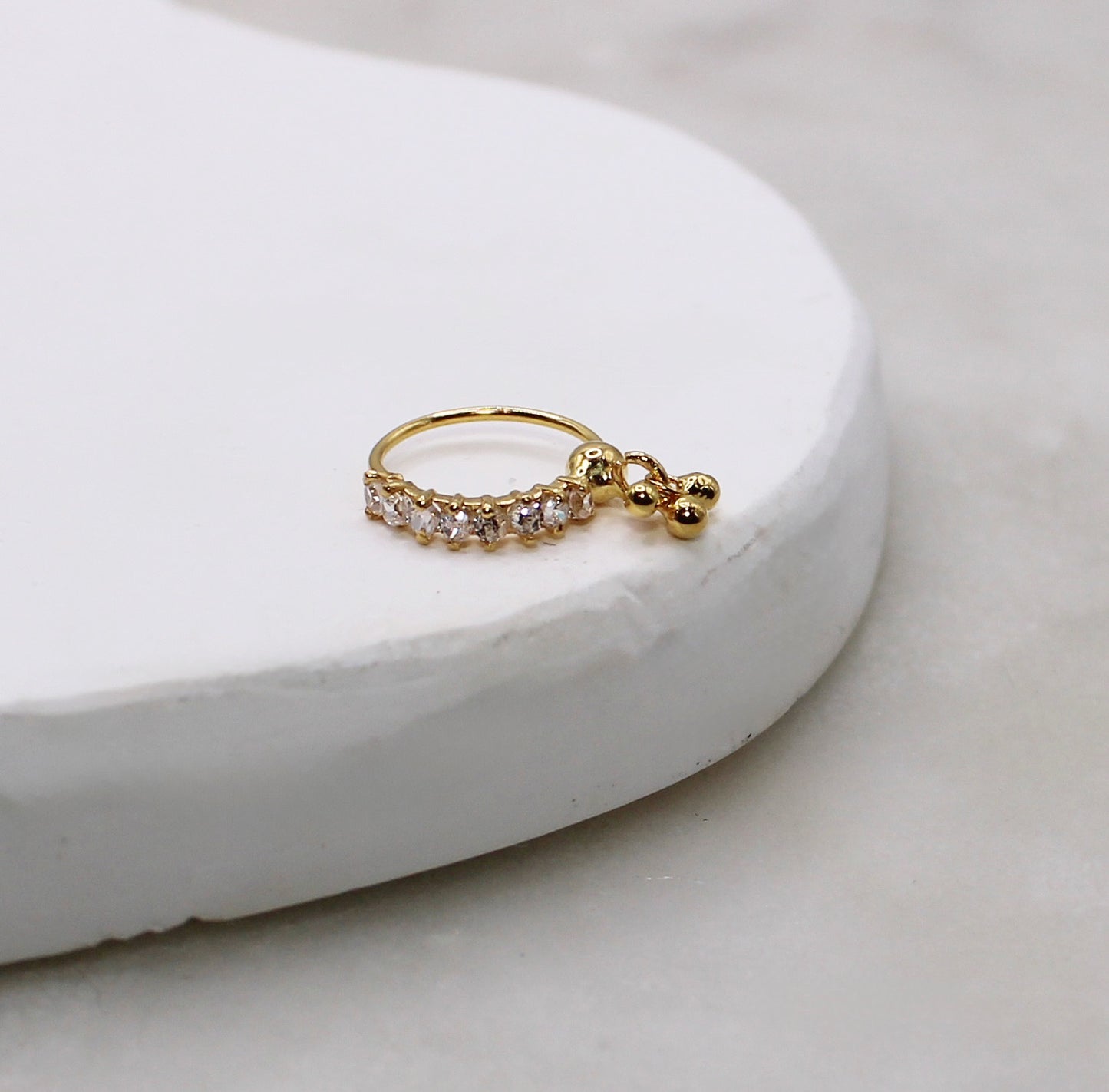 Dangly Diamanté Hoop