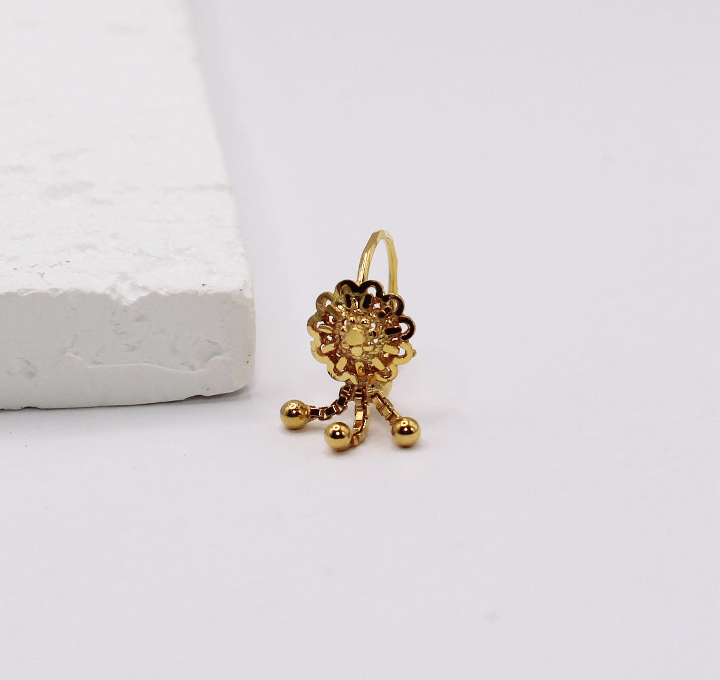 Flower 3-chain Hoop