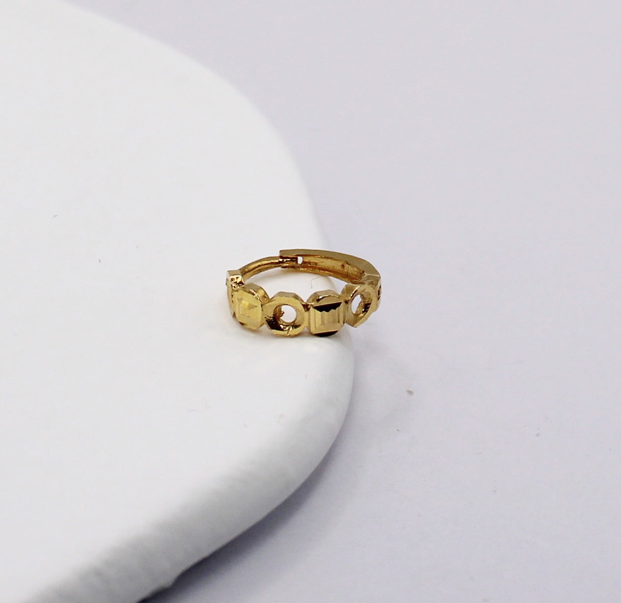 Round Detail Hoop | 7.5mm