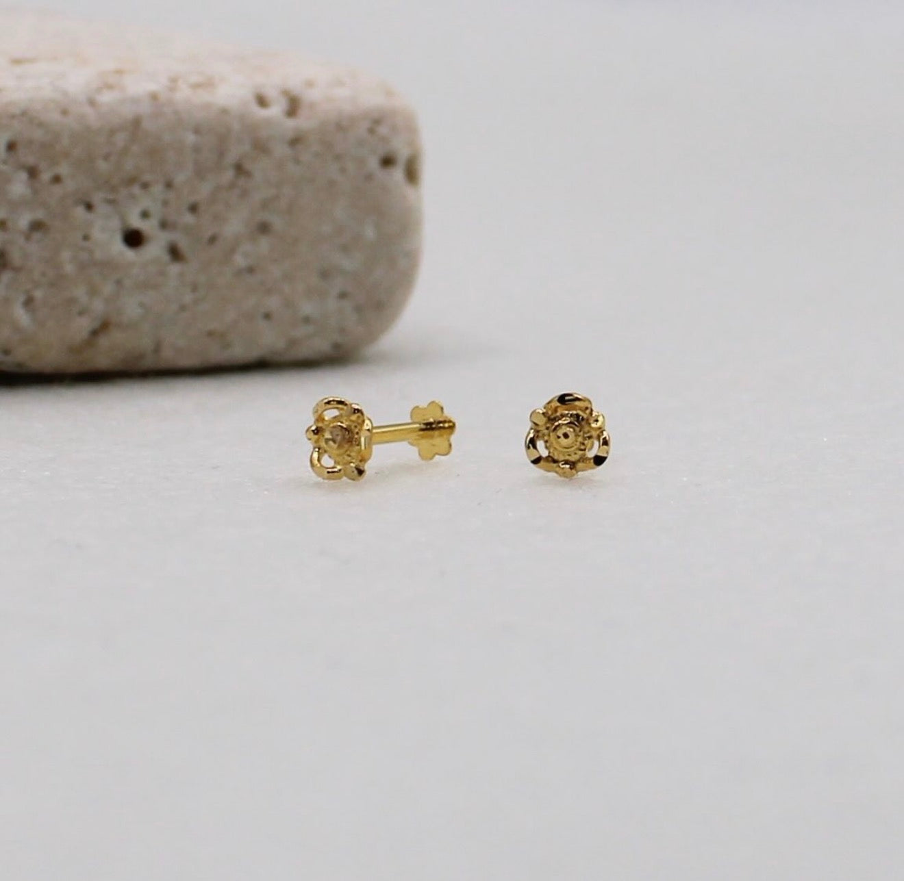 Mini Rosey Studs | 18carat