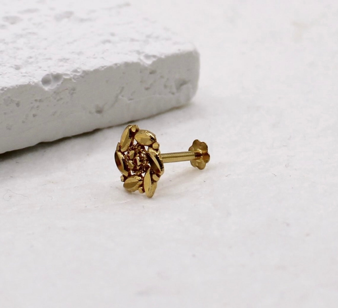 Sparkly Gold Stud