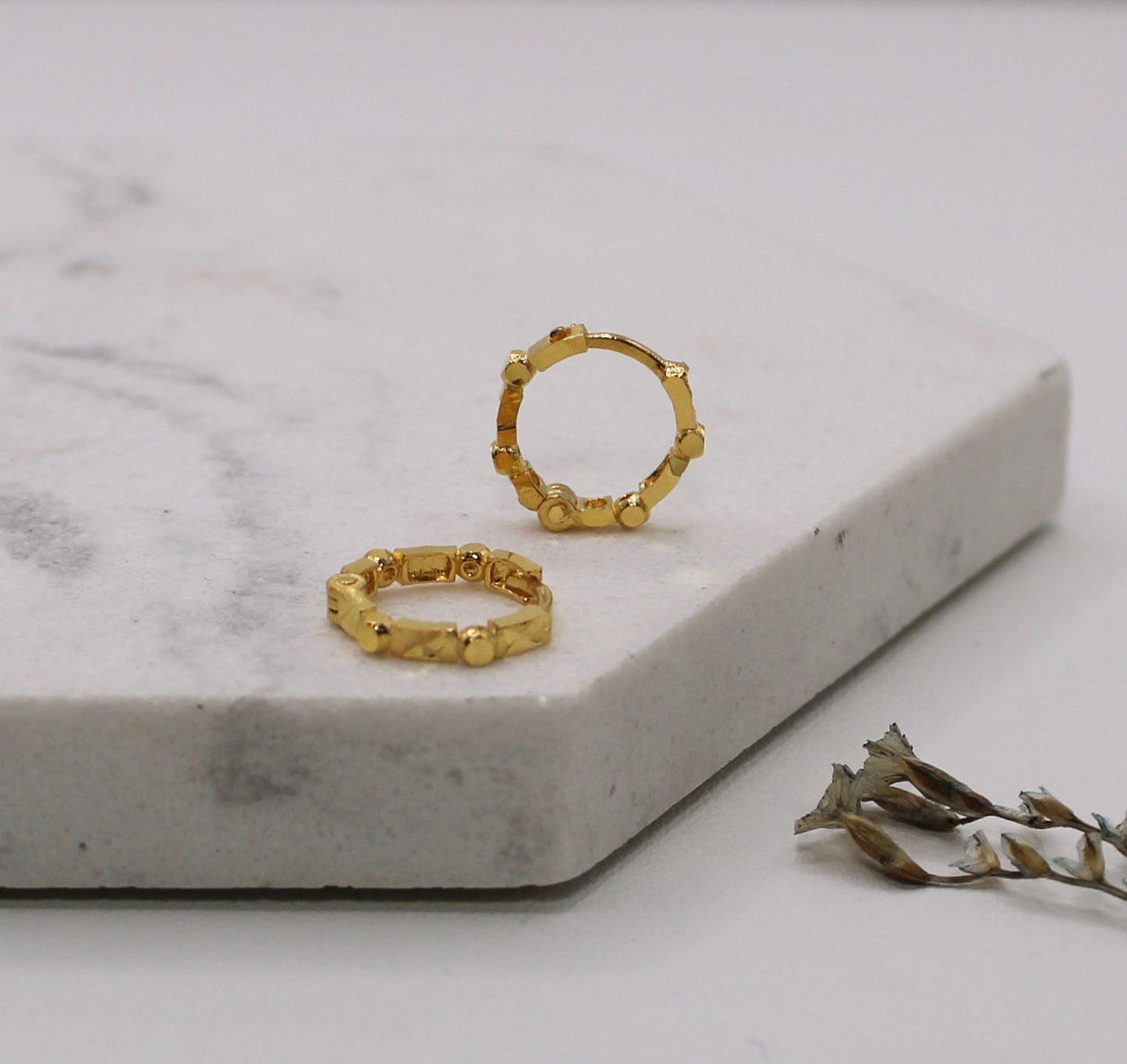 Shiny Hexagon Hoops