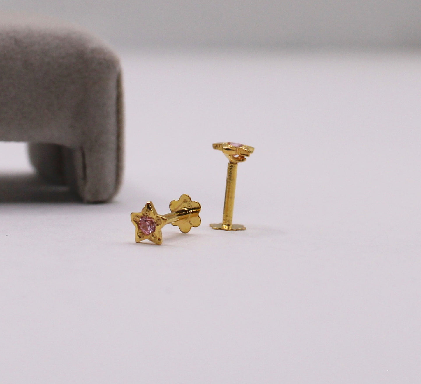 Baby Pink Star Studs