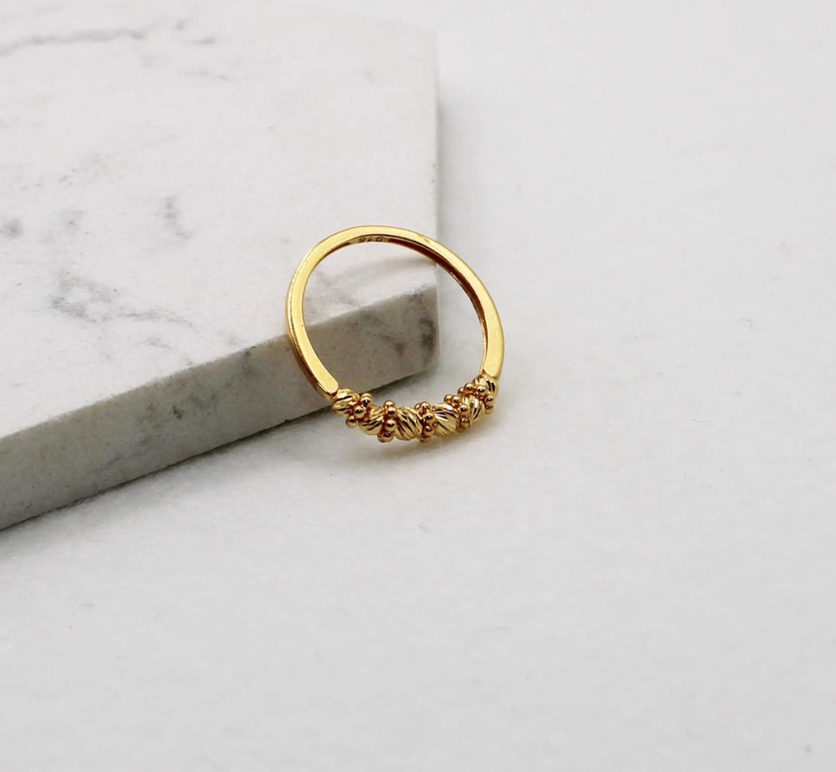 Beaded Band Ring | 22carat