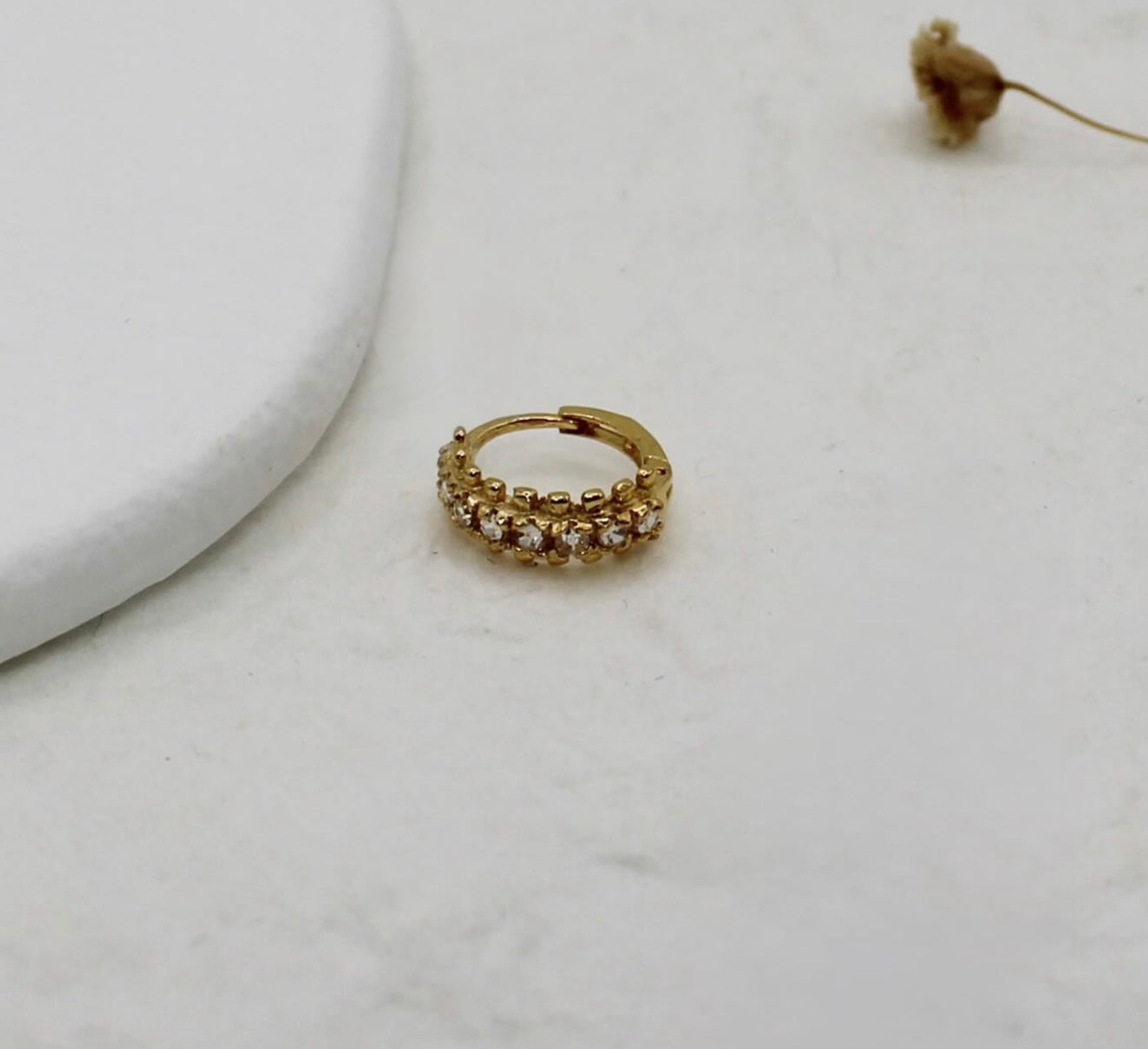 Gold Rim Hoop