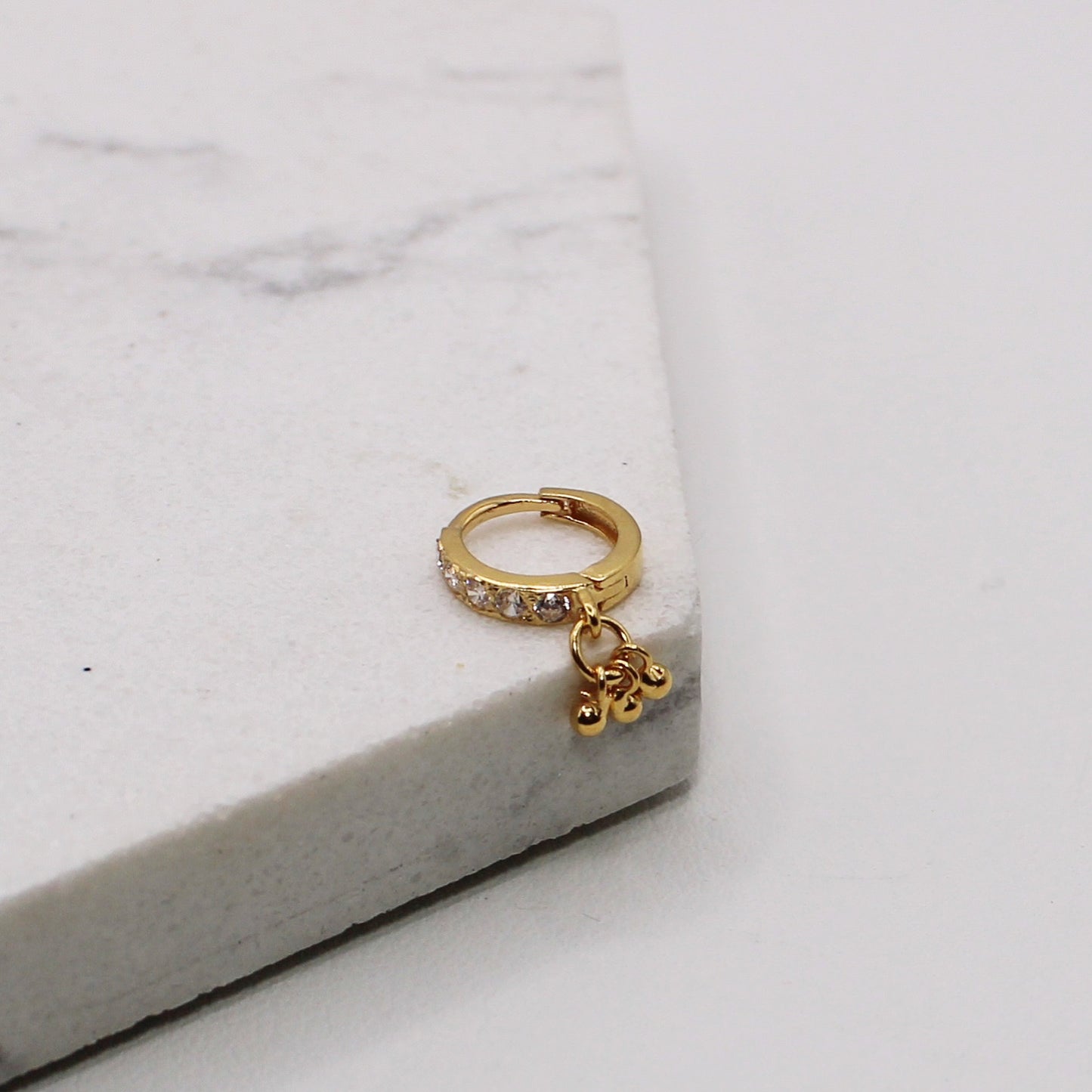 6.3mm Solid Dangly Hoop