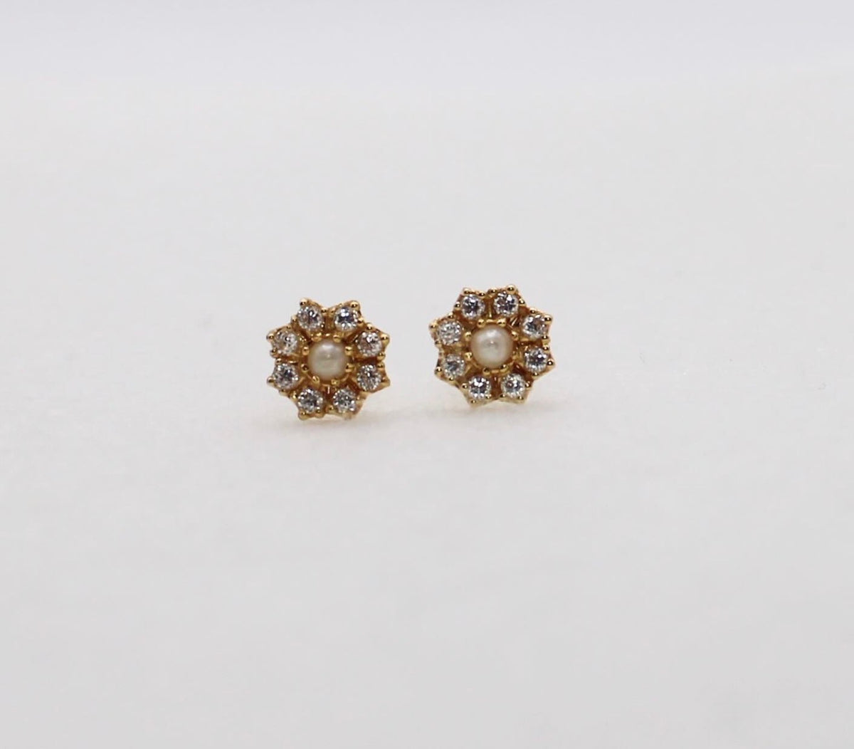 Pearl Flower Stud | 14carat