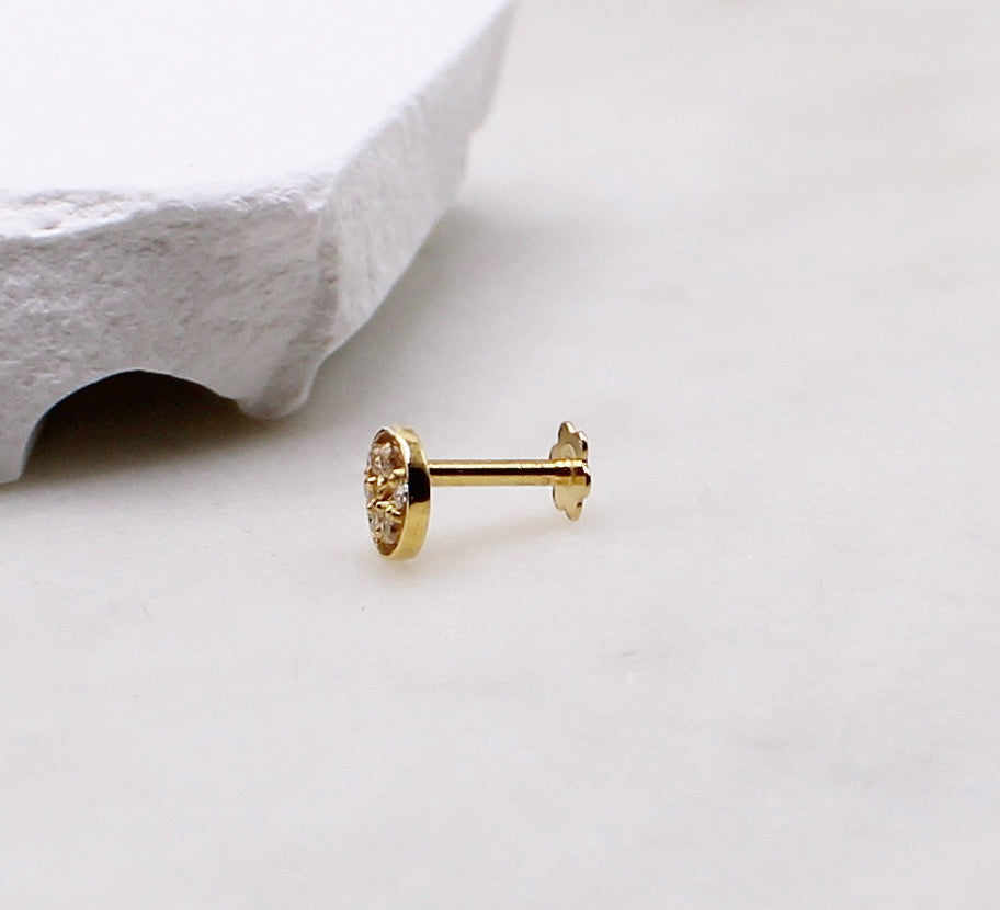 Gold Rim Stud