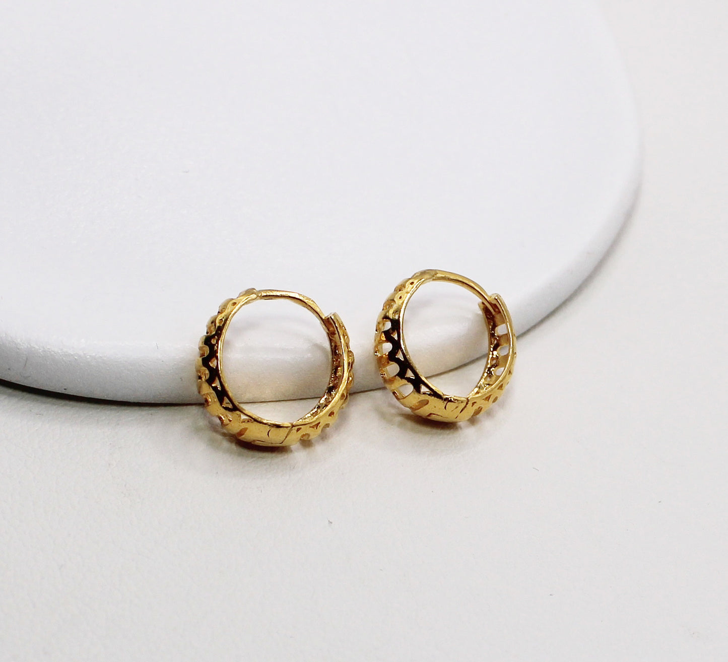 9.5mm Croissant Hoops