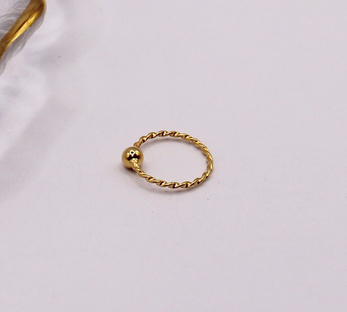 Twist Fine Hoop | 8mm