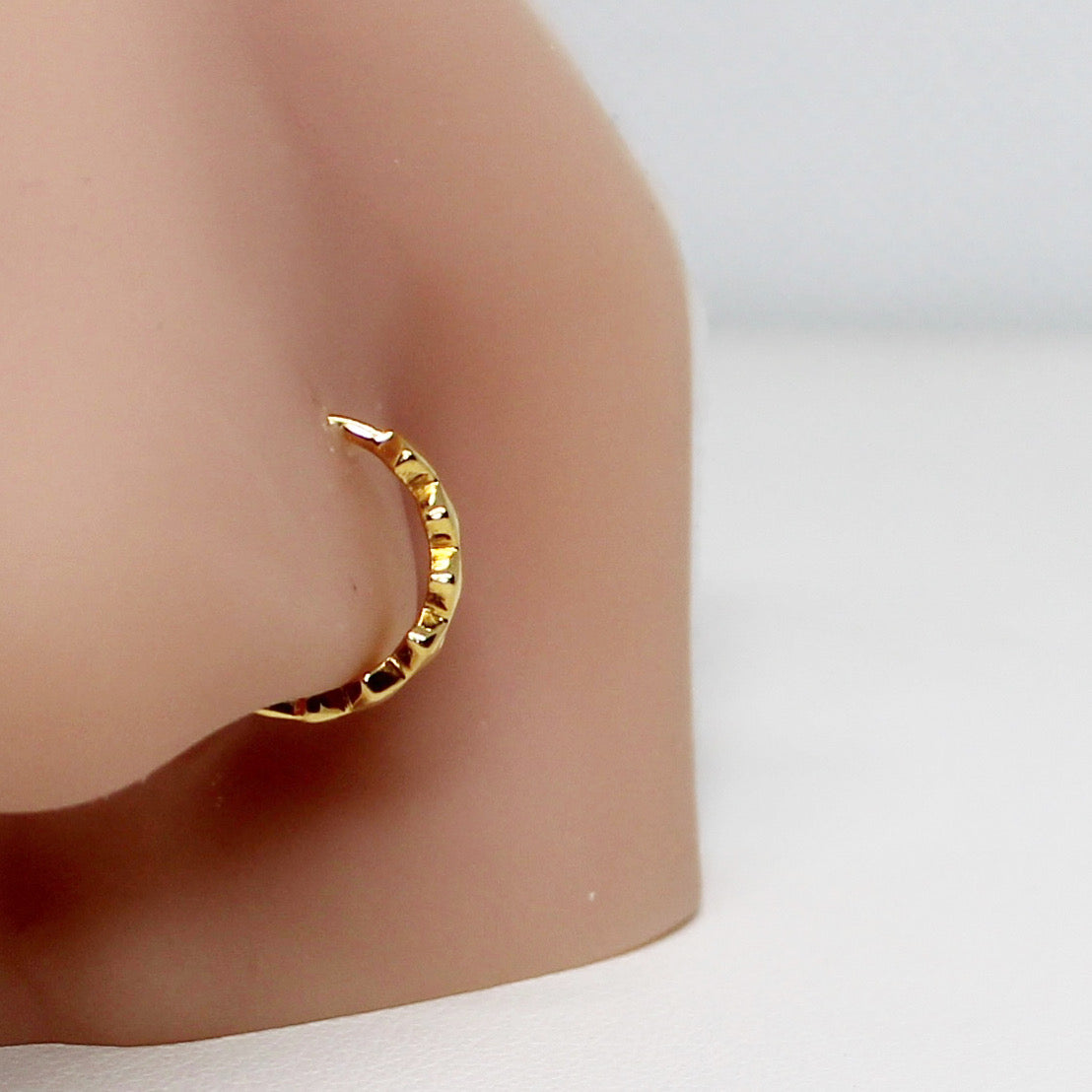 9mm Stacked-Diamond Hoops