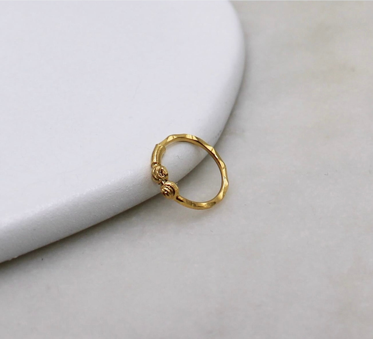 2 Bead Hoop (8.5mm)