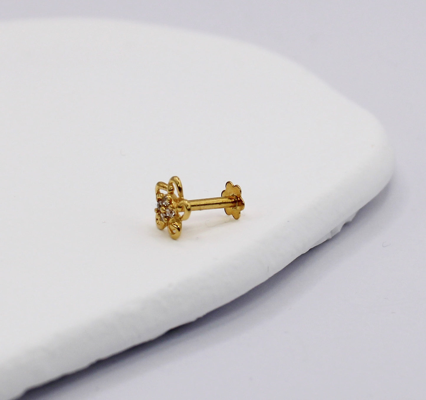 Twist Flower Stud