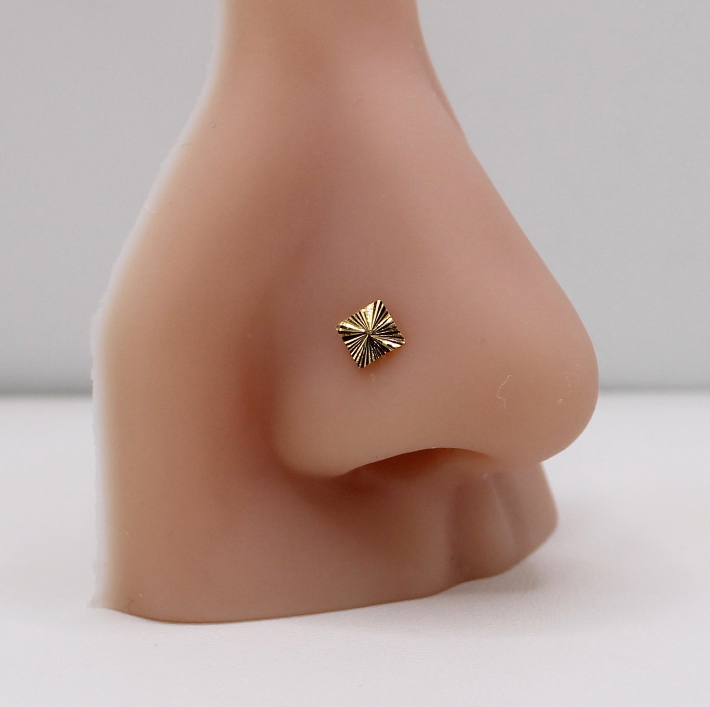 Gold Square Stud