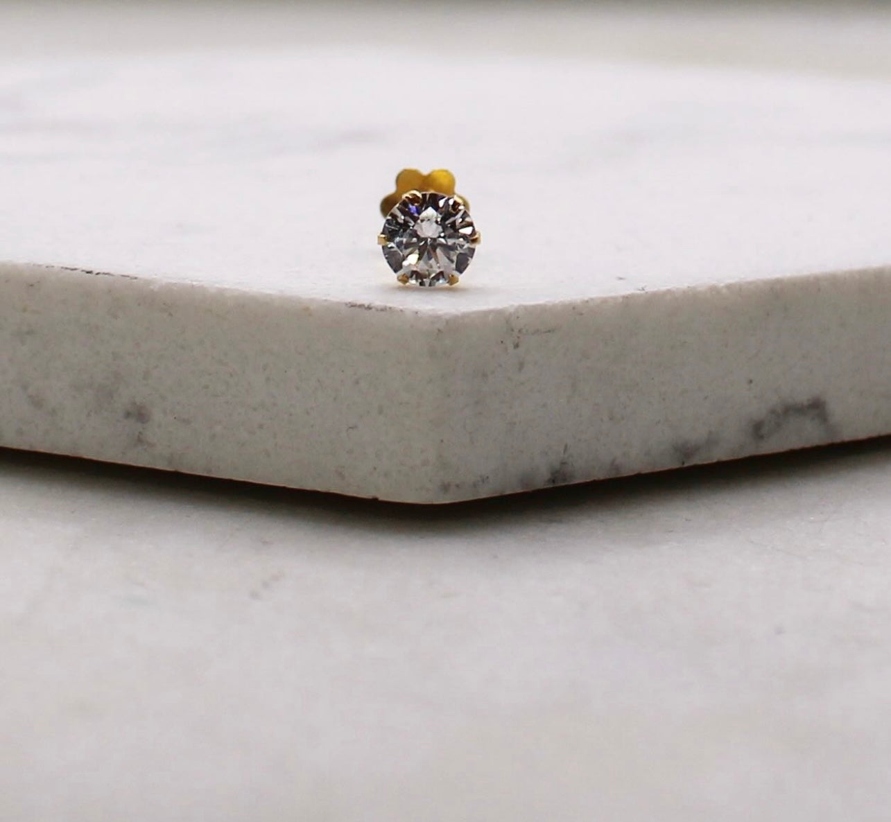 Single Cubic Zirconia Stud